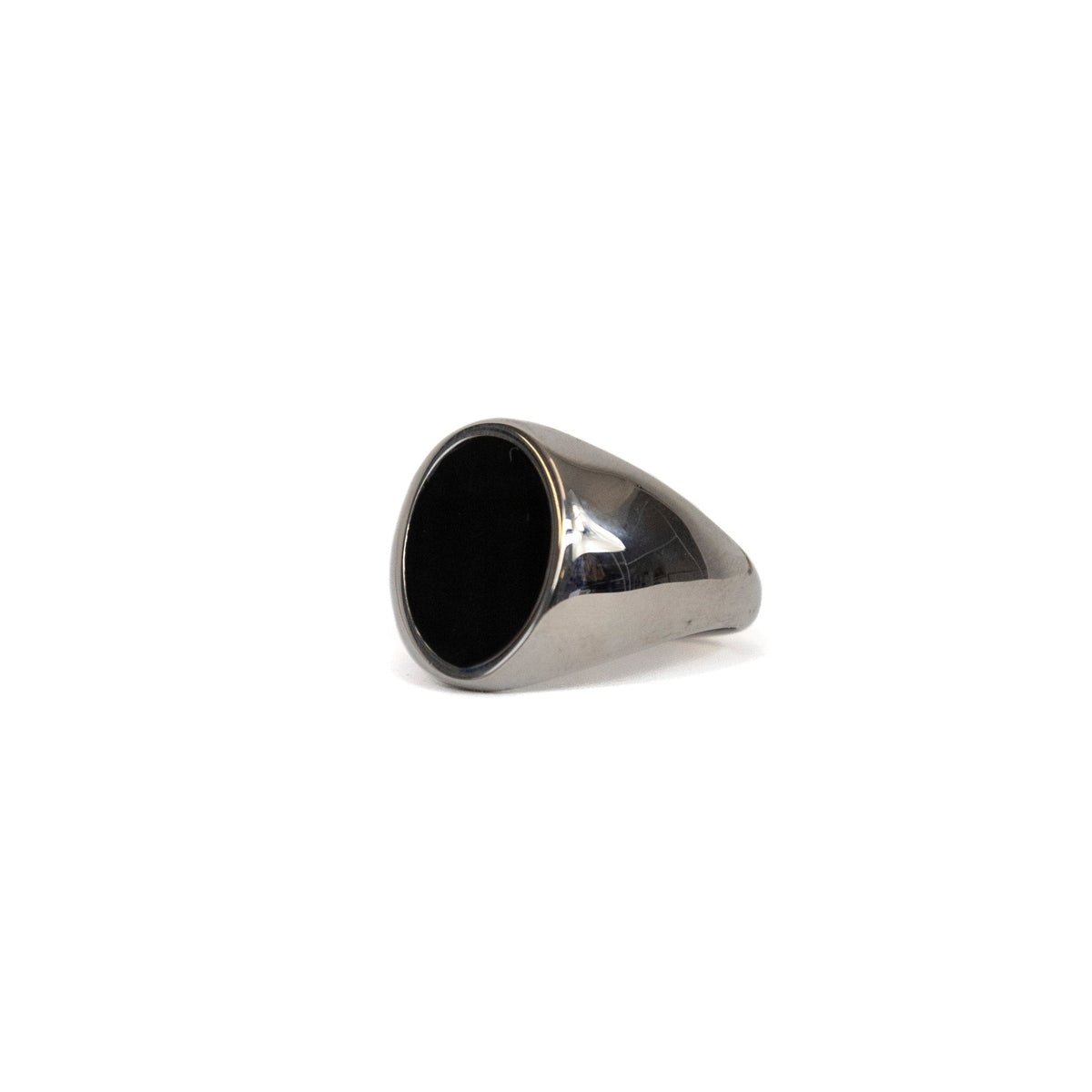 Silver Oval Signet Ring | O/S, Silver