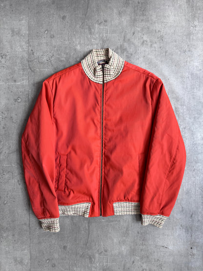 Missoni Sport Plaid Lined Orange Bomber Jacket