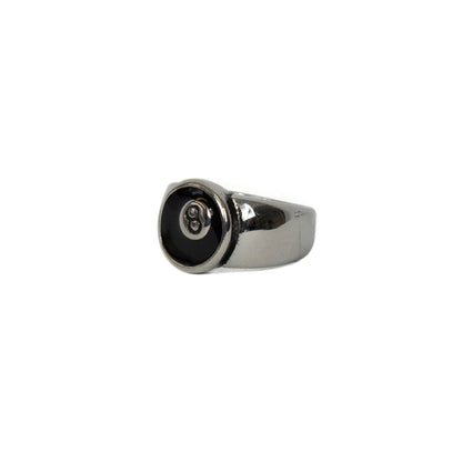 8 Ball Ring | O/S, Silver