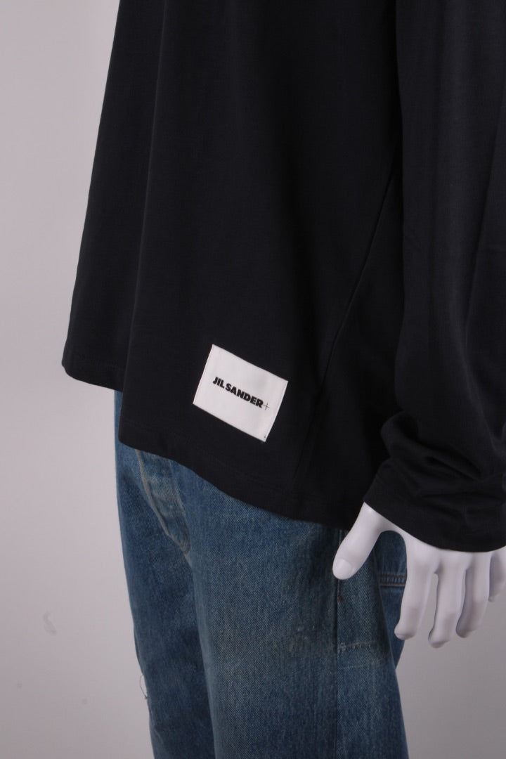 Jil Sander+ L/S Logo Patch Top Navy XXL | XXL, Navy