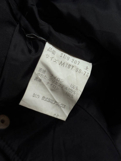 1970's Moncler Contrast Stripe Detail Cropped Quilt Jacket