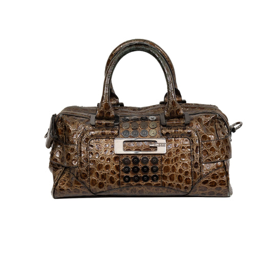 Guess Croc Effect Hand Bag