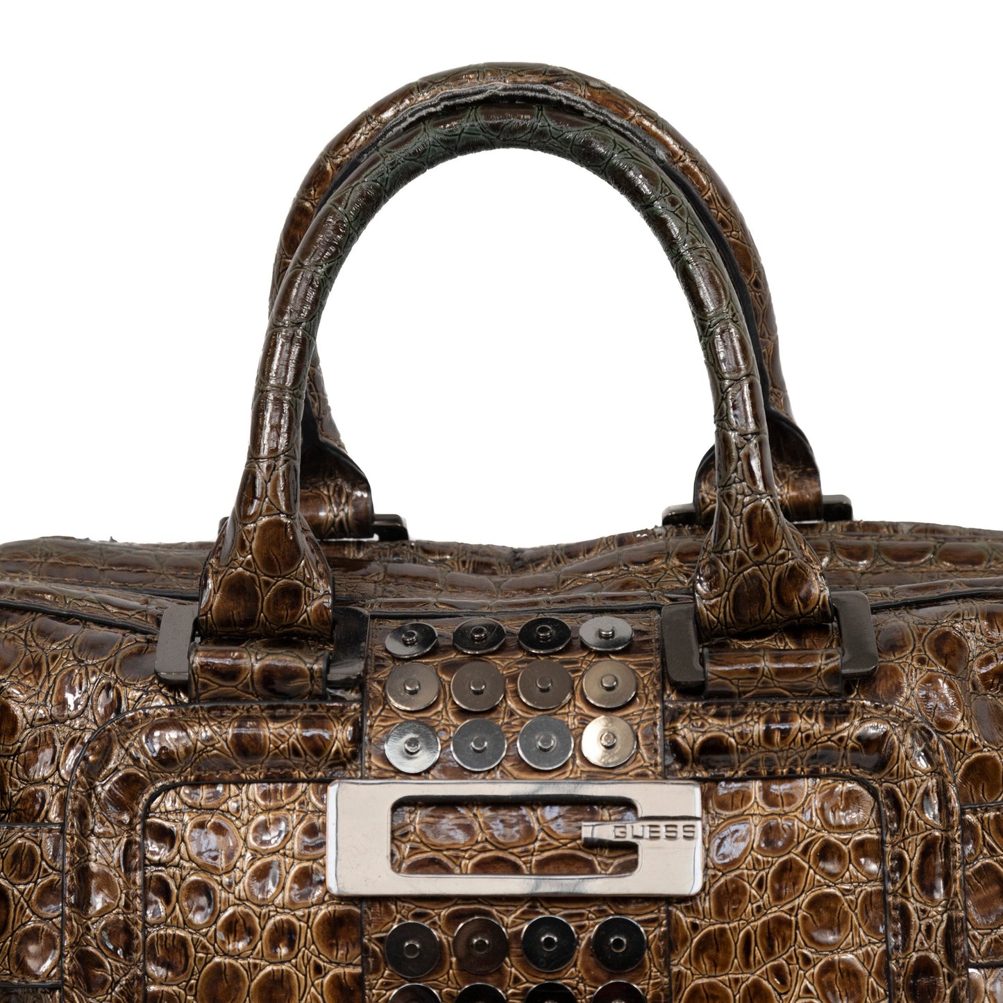 Guess Croc Effect Hand Bag