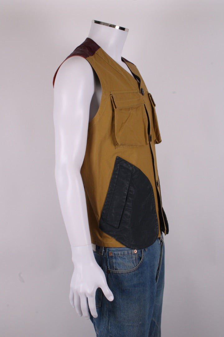 Stone Island Tela Placcata Bicolour Vest Mustard/ Orange M | Medium, Orange