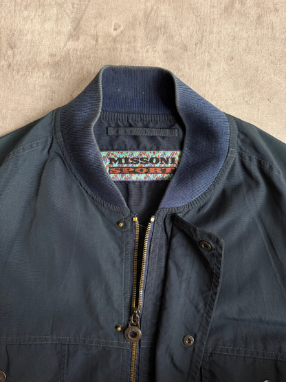 Missoni Sport Abstract Lined Crinkle Utility Blouson