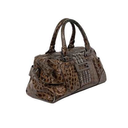 Guess Croc Effect Hand Bag