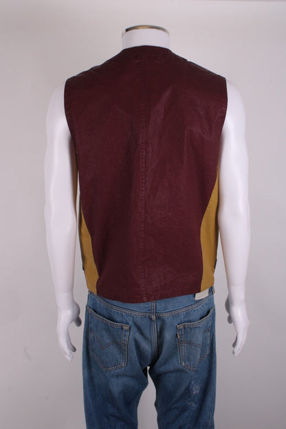 Stone Island Tela Placcata Bicolour Vest Mustard/ Orange M | Medium, Orange