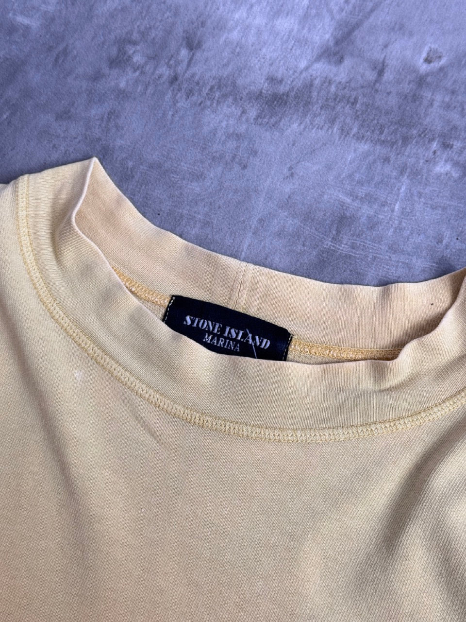 S/S 1987 Stone Island Marina Yellow Tee