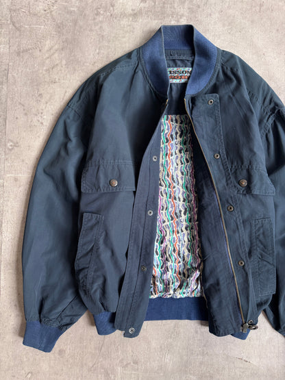 Missoni Sport Abstract Lined Crinkle Utility Blouson