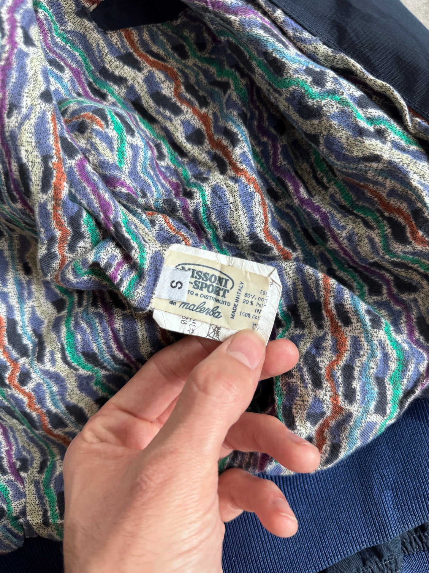 Missoni Sport Abstract Lined Crinkle Utility Blouson