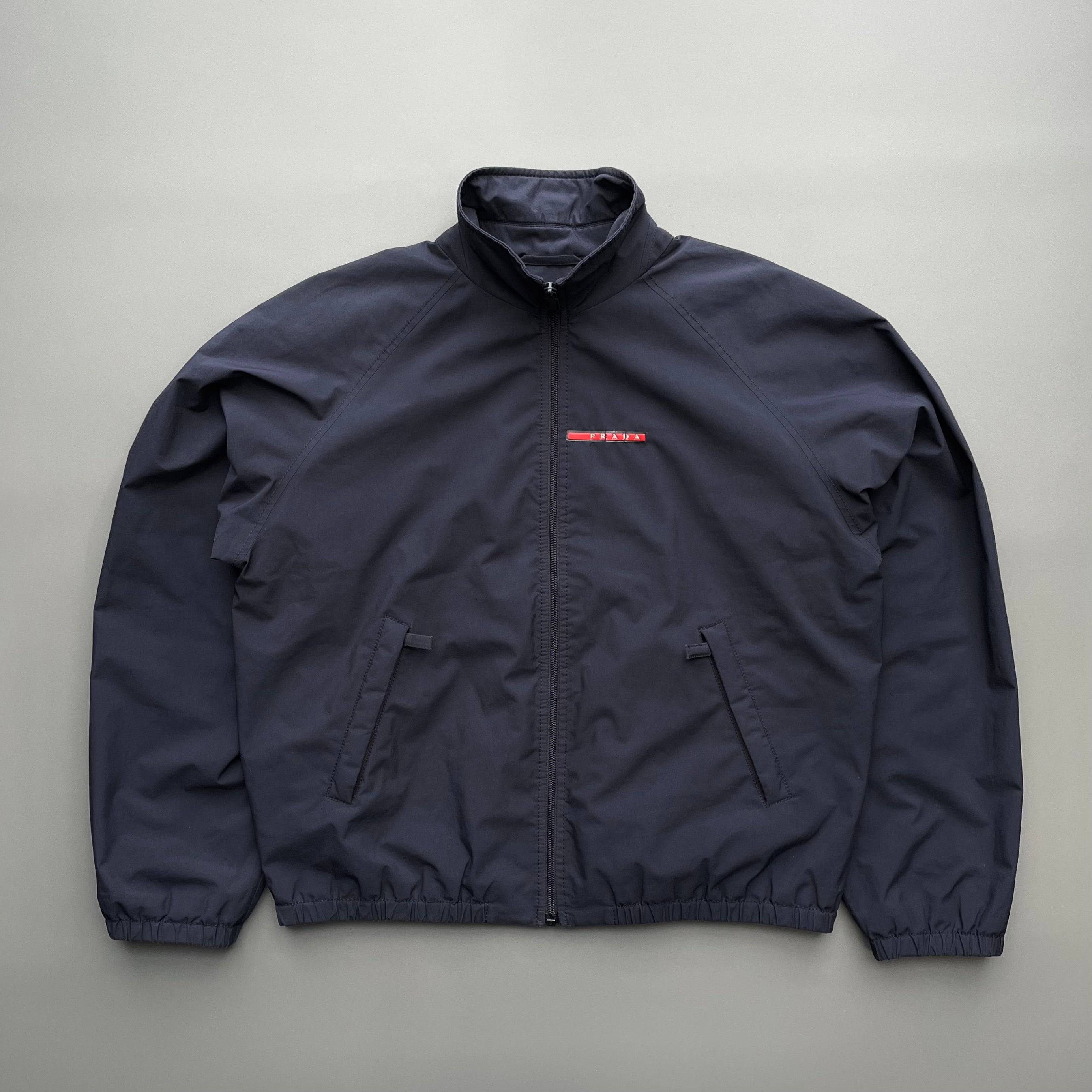 Prada Sport Navy Challenge 2000 Lined Racing Team Harrington Jacket ...