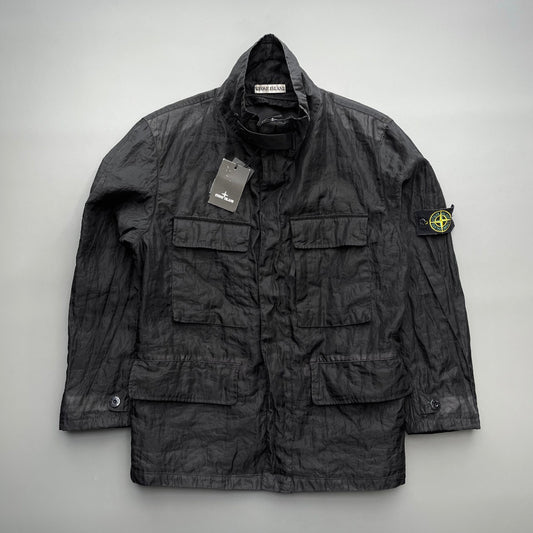 Stone Island Black AW02 Monofilament Nylon Field Jacket | Medium, Black