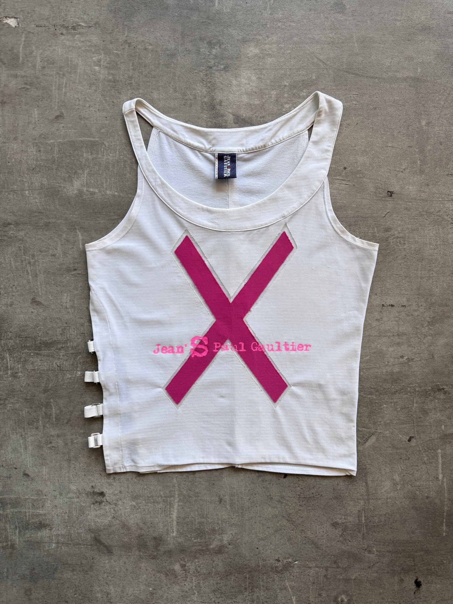 1990 Jean Paul Gaultier Graphic Vest | Extra Small, Multicoloured