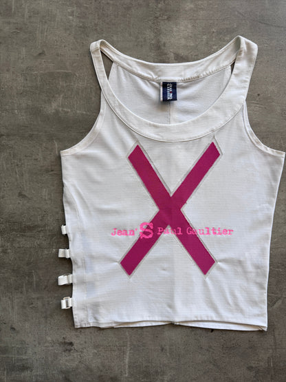 1990 Jean Paul Gaultier Graphic Vest | Extra Small, Multicoloured