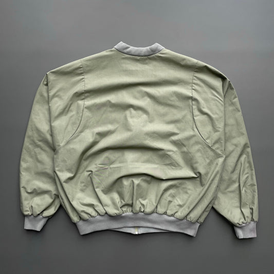 Lacoste Chemise Green & Plaid 90s Reversible Bomber Jacket | X-Large, Green