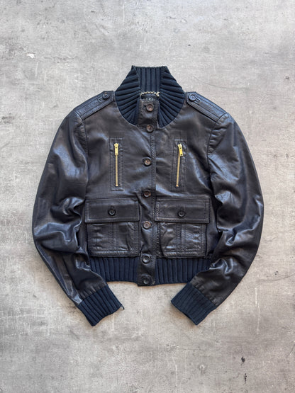 2006 Gucci Madonna Leather Bomber SC: 5782 | Small, Black