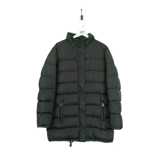 Prada Green Longline Puffer Coat