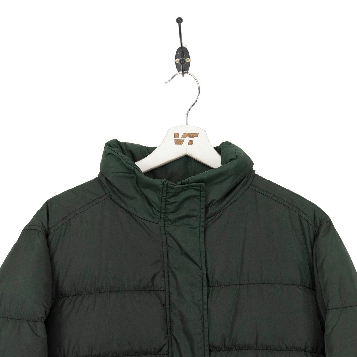 Prada Green Longline Puffer Coat