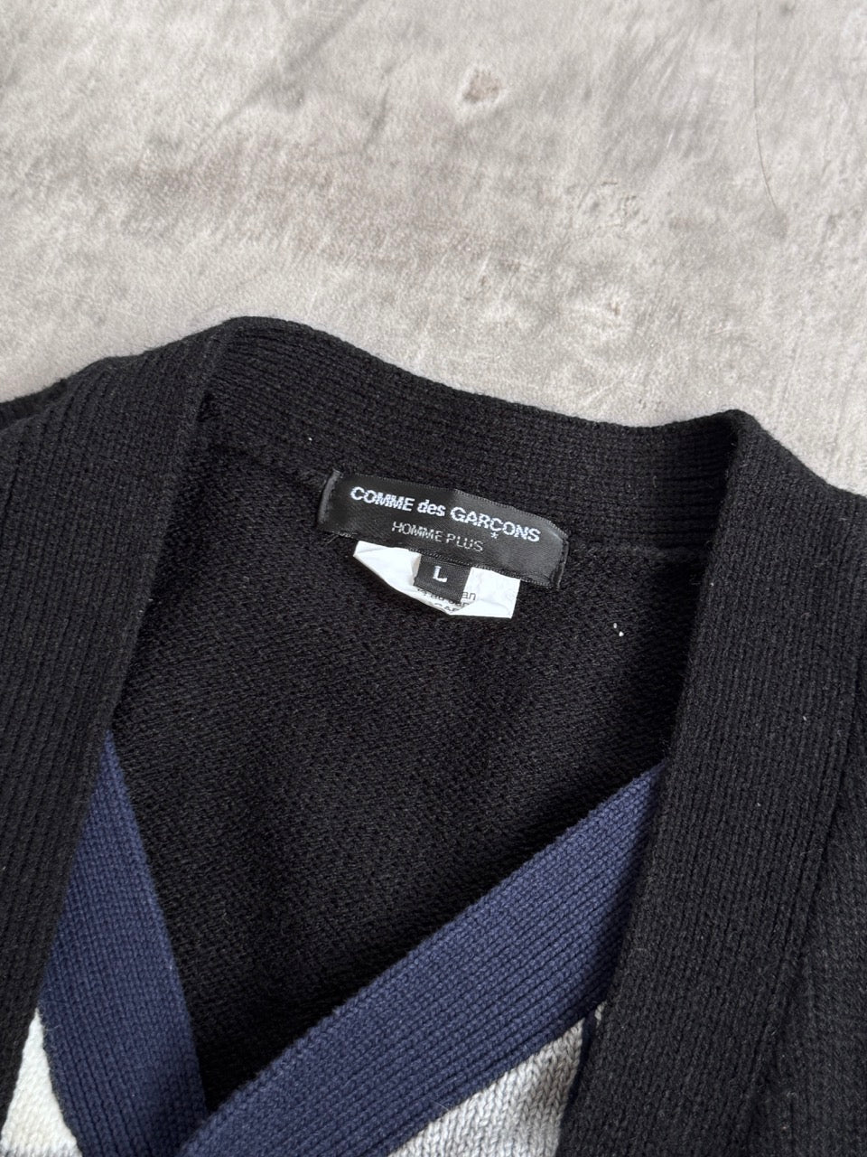 Comme Des Garçons Homme Plus Layered Knit Cardigan