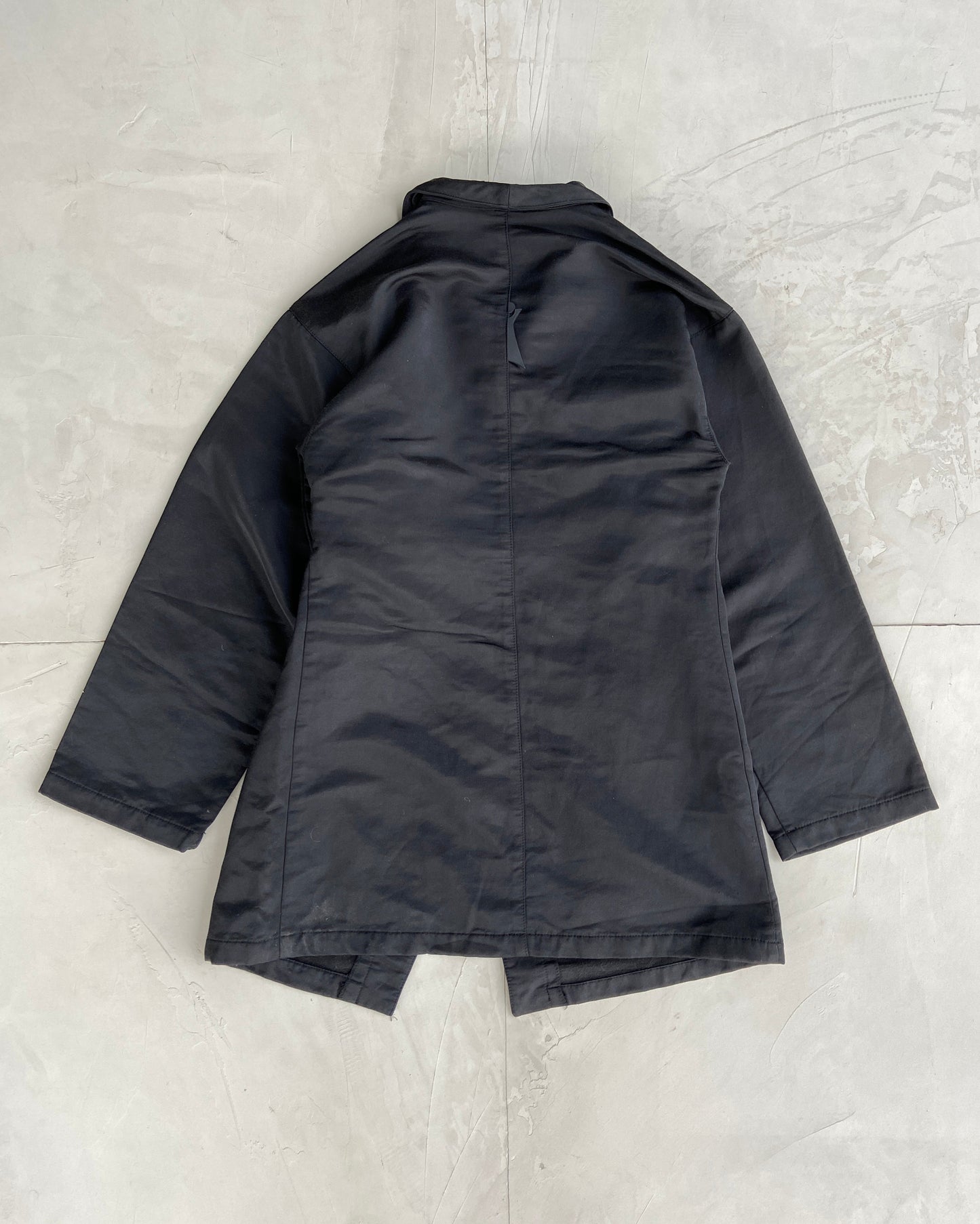 COP COPINE ASYMMETRIC WRAP BUCKLE JACKET - M | Medium, Grey