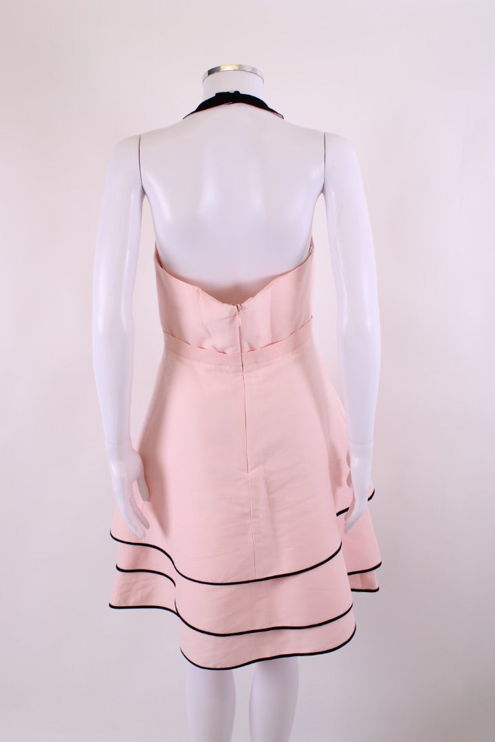 halston heritage mini dresses Halston Heritage Two-Tone Black Mini Dress Little Black Dress Designer Worn Once