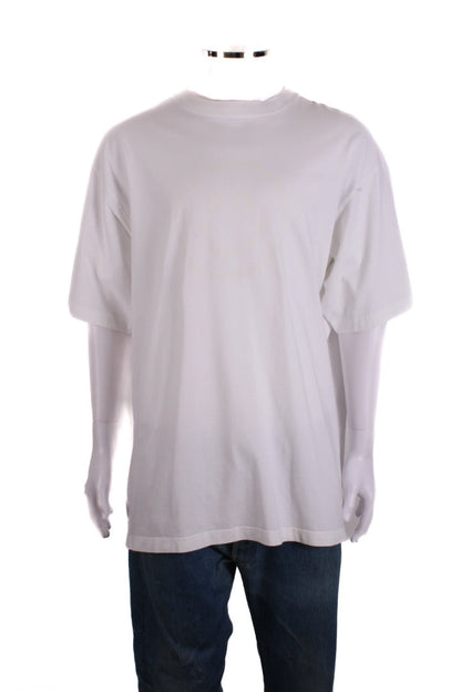 Balenciaga Unifit Embroidered Logo T-shirt White S | Small, Red
