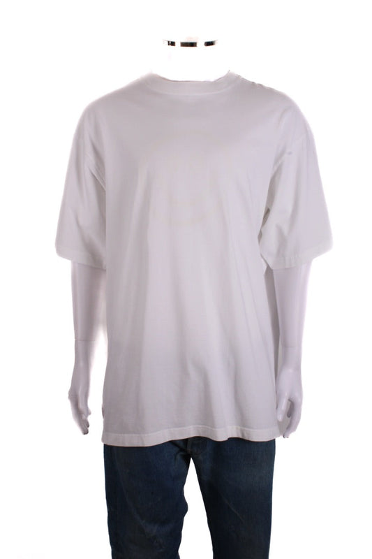 Balenciaga Unifit Embroidered Logo T-shirt White S | Small, Red