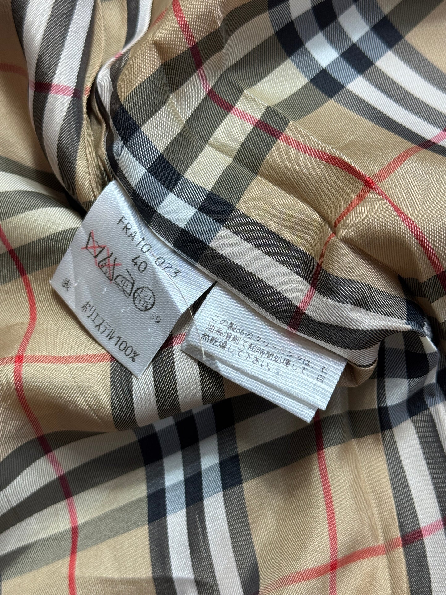 1990's Burberry Black Lightweight Nova Check M65 Tech Parka