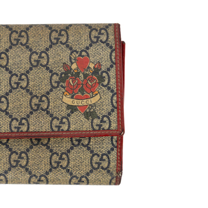 Gucci Tattoo Print Monogram Wallet