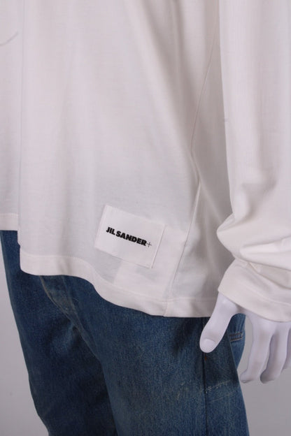 Jil Sander+ L/S Logo Patch Top White XXL | XXL, White