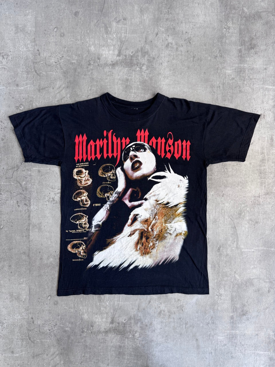 Rare Marilyn Manson Black Graphic Tee