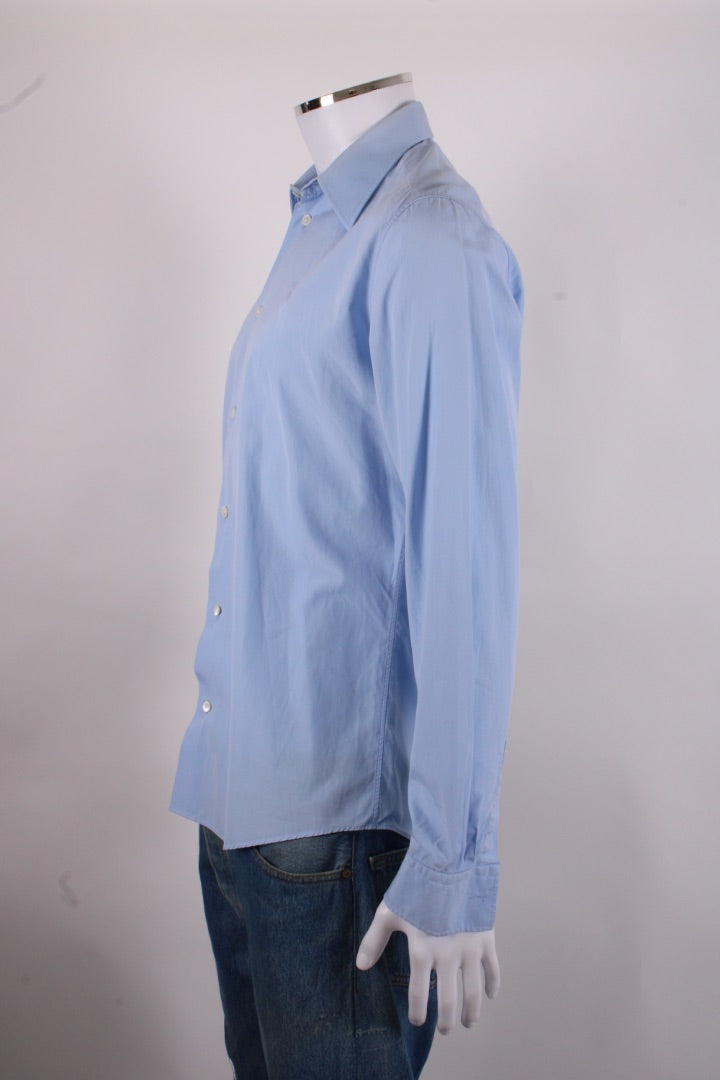 Hermes L/S Shirt Blue 15.5/ 39 | O/S, Blue