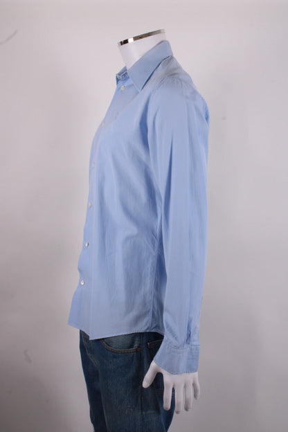 Hermes L/S Shirt Blue 15.5/ 39 | O/S, Blue