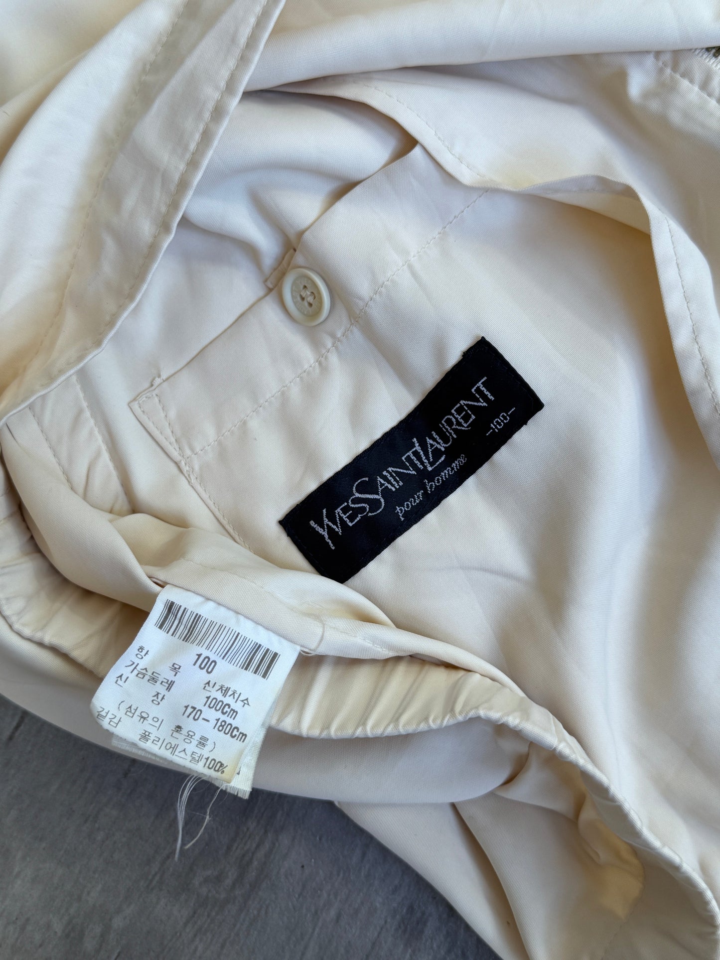 YSL Button Down Lightweight Harrington Jacket