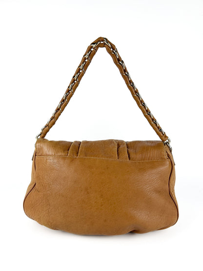 Vintage Fendi Burnt Brown Mia Chain Shoulder Bag 2000s | O/S, Brown