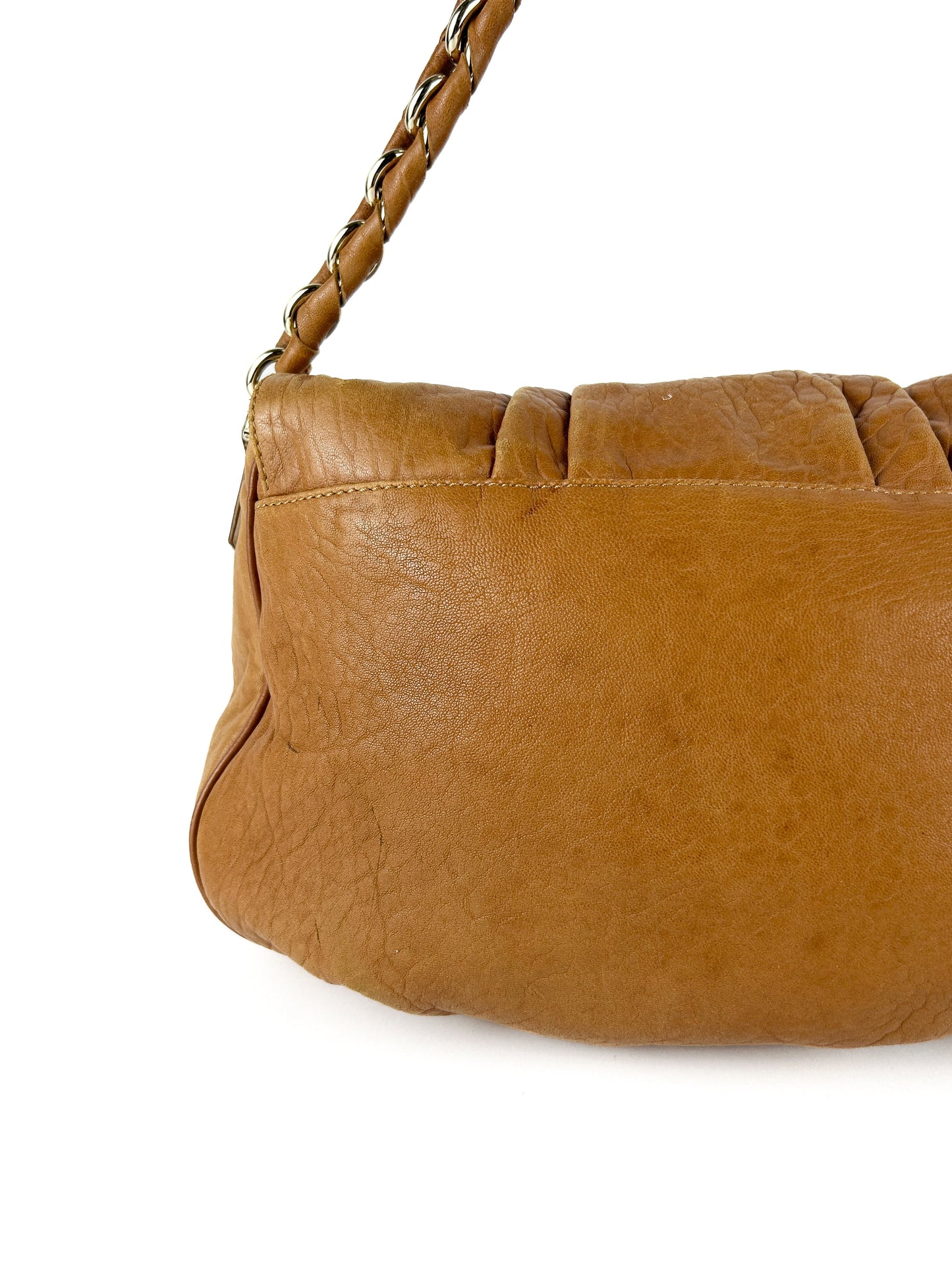 Vintage Fendi Burnt Brown Mia Chain Shoulder Bag 2000s | O/S, Brown
