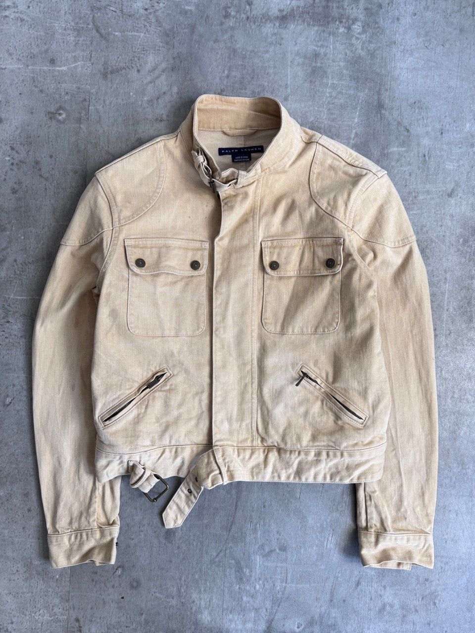 Ralph Lauren Beige Military Style Jacket