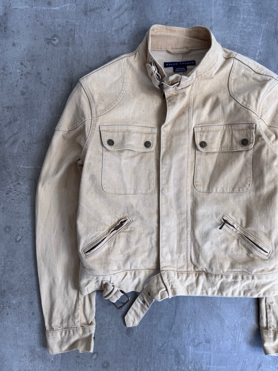 Ralph Lauren Beige Military Style Jacket