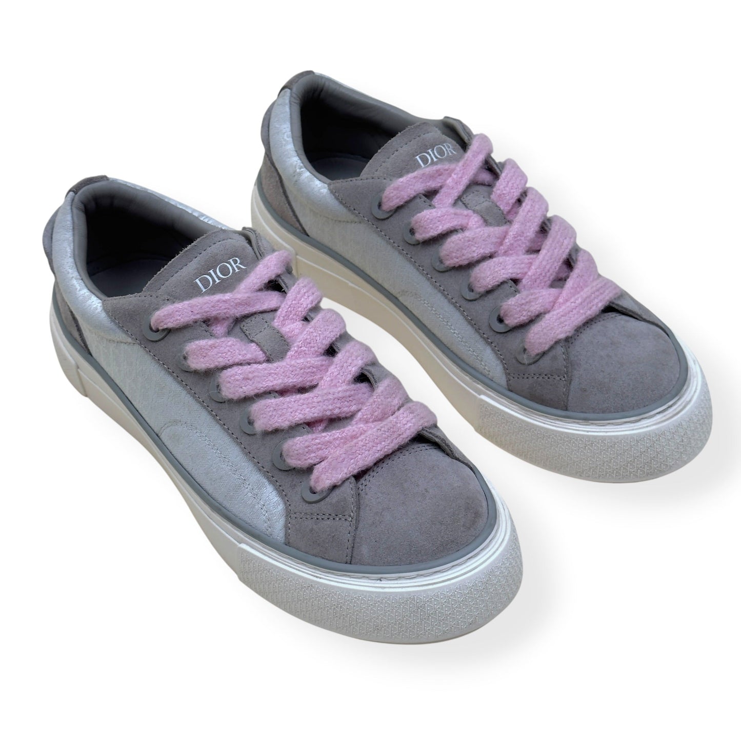 DIOR B33 OBLIQUE SNEAKER GREY / PINK 44 / UK10 | UK 10, Grey