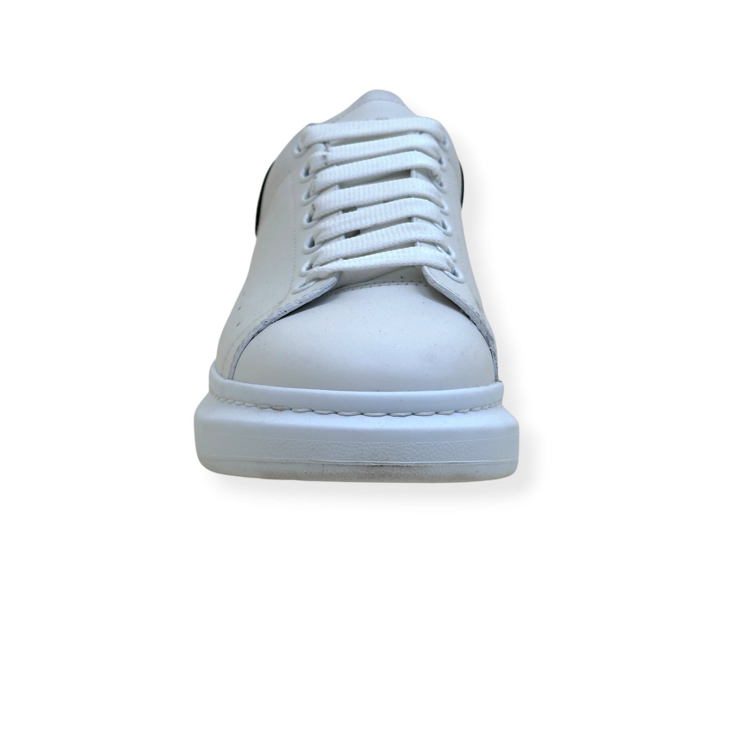 ALEXANDER MCQUEEN OVERSIZED LEATHER SNEAKER WHITE / BLACK 43.5 / UK9.5 | UK 9.5, Black