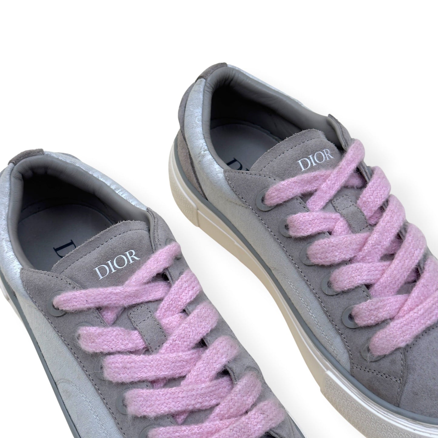 DIOR B33 OBLIQUE SNEAKER GREY / PINK 44 / UK10 | UK 10, Grey