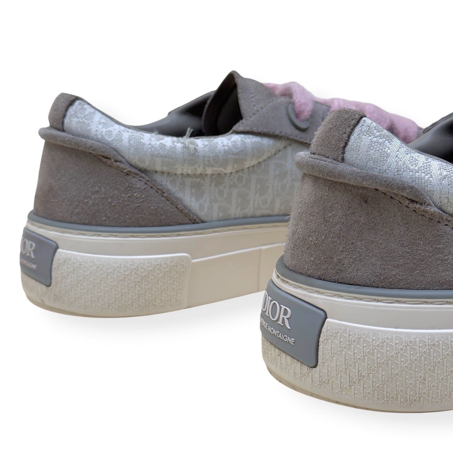 DIOR B33 OBLIQUE SNEAKER GREY / PINK 44 / UK10 | UK 10, Grey