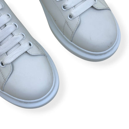 ALEXANDER MCQUEEN OVERSIZED LEATHER SNEAKER WHITE / BLACK 43.5 / UK9.5 | UK 9.5, Black