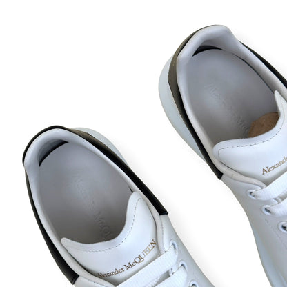 ALEXANDER MCQUEEN OVERSIZED LEATHER SNEAKER WHITE / BLACK 43.5 / UK9.5 | UK 9.5, Black