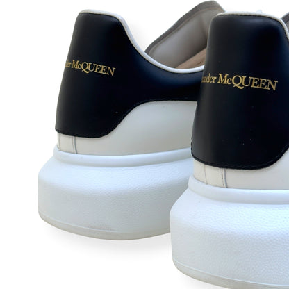 ALEXANDER MCQUEEN OVERSIZED LEATHER SNEAKER WHITE / BLACK 43.5 / UK9.5 | UK 9.5, Black