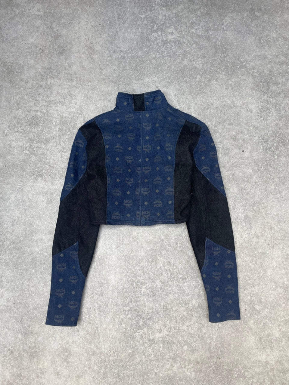 VT Rework : MCM Monogram Denim Cropped Jacket
