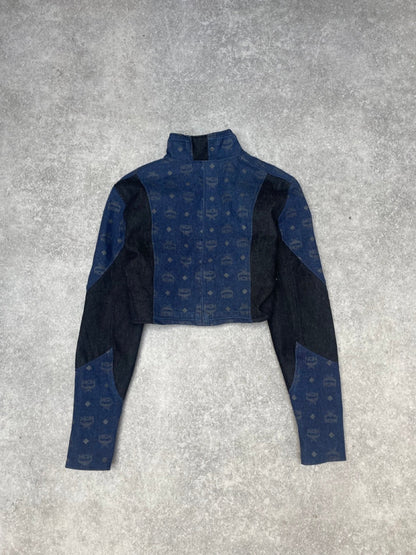VT Rework : MCM Monogram Denim Cropped Jacket