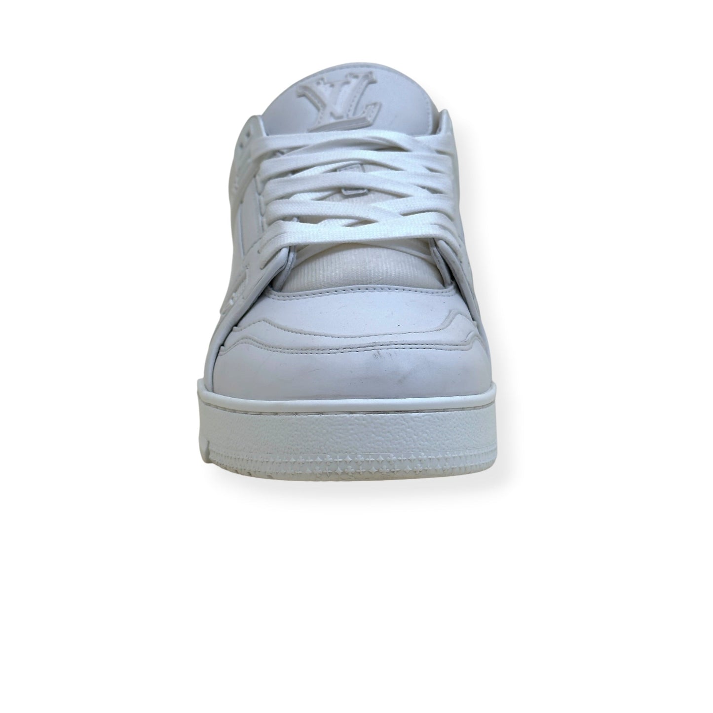 LOUIS VUITTON LEATHER LV TRAINER WHITE UK8.5 | UK 8.5, White