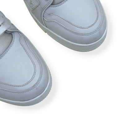 LOUIS VUITTON LEATHER LV TRAINER WHITE UK8.5 | UK 8.5, White