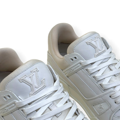 LOUIS VUITTON LEATHER LV TRAINER WHITE UK8.5 | UK 8.5, White